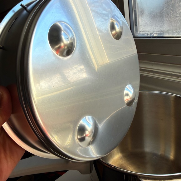 Fissler Vitavit **NEVER USED** Stainless Steel Pressure Cooker with Blue Stripes - Picture 14 of 16